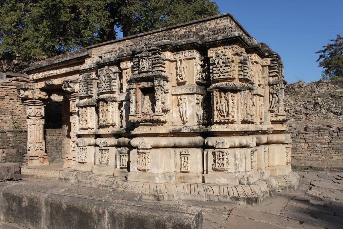 started as simple yet ornate Mandapika shrines with elaborate Toranas during early medieval period. Under the patronage of Pratiharas &