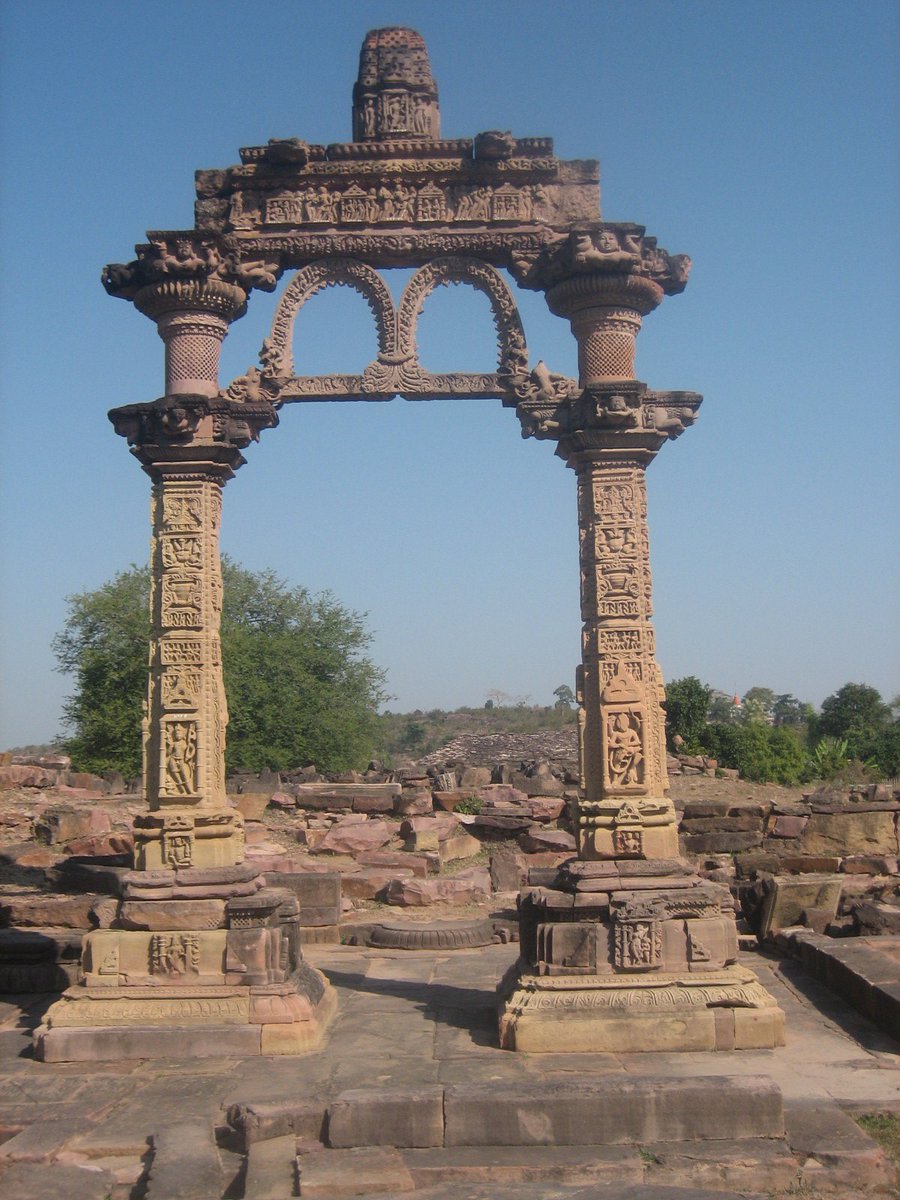 started as simple yet ornate Mandapika shrines with elaborate Toranas during early medieval period. Under the patronage of Pratiharas &