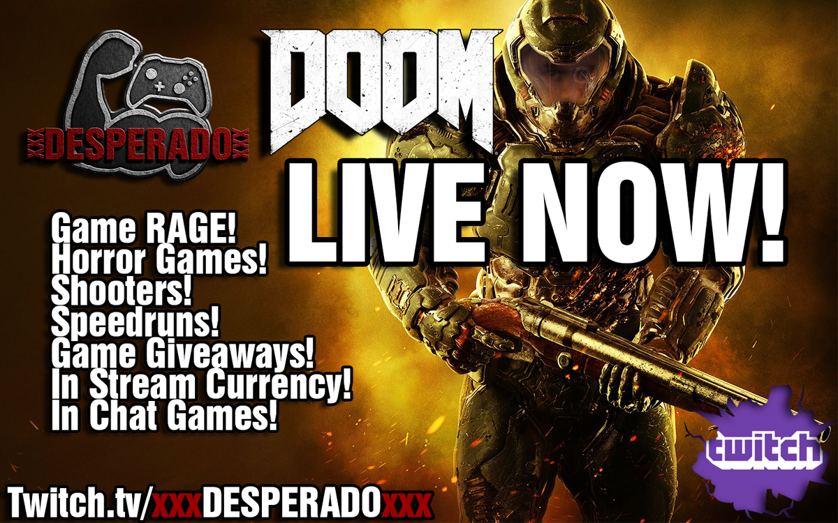 XBOXoDESPERADOo's tweet photo. LIVE!  DOOOOOOOOM!
#DOOM #ShootShit #ManMode #Hashtag
https://t.co/vY127LrzHF https://t.co/KmBGxyW6F1