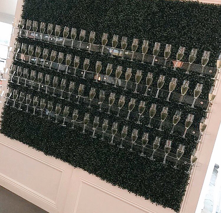 We're OCD!!! "Obsessive Champagne Disorder" This champagne wall is giving us life. 🥂