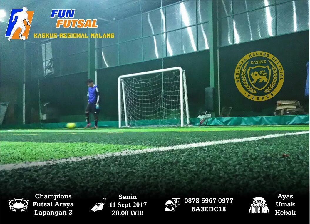 Yang mau dateng yuk langsung ke TeKaPeh
TeKaPeh &amp; CP ada di pict dibawah ini  yaa 🤓
See you on Champion Futsal Araya Lapangan 3 😎😎