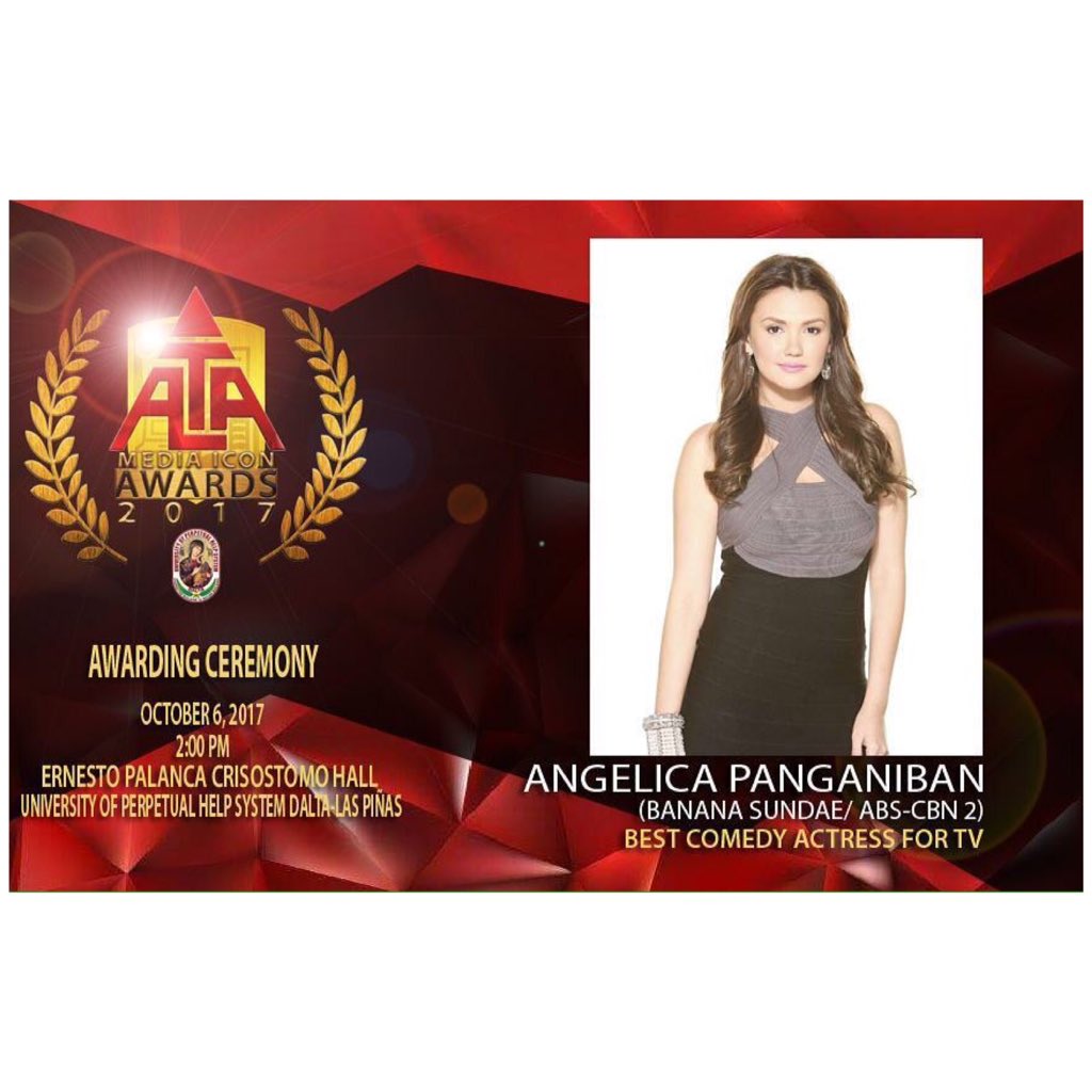gel_lyn23's tweet photo. By @altamediaiconawards: 
"The Perpetualite Family congratulates you for winning in the 3rd ALTA Media Icon Awards! See you on October 6 https://t.co/i4bBZT0fMd