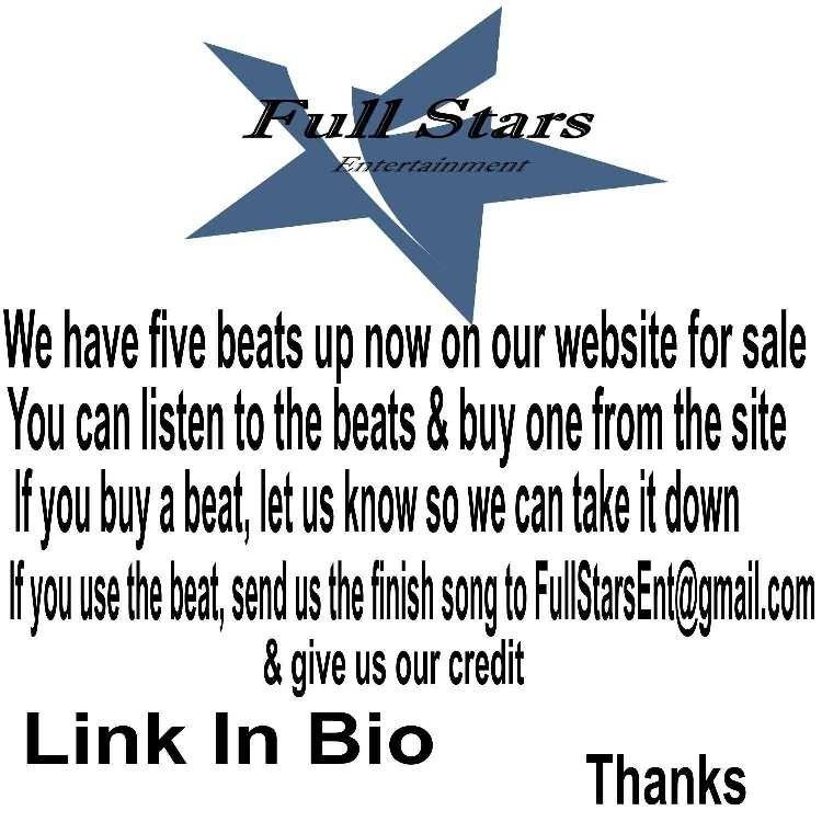 FullStarsEnt's tweet photo. BEATS FOR SALE!!! #music #talented #popmusic #musicidustry #musicbusiness #unsignfemaleartist #singer #countrymusic #FullStarsEnt https://t.co/522NL0YtVr