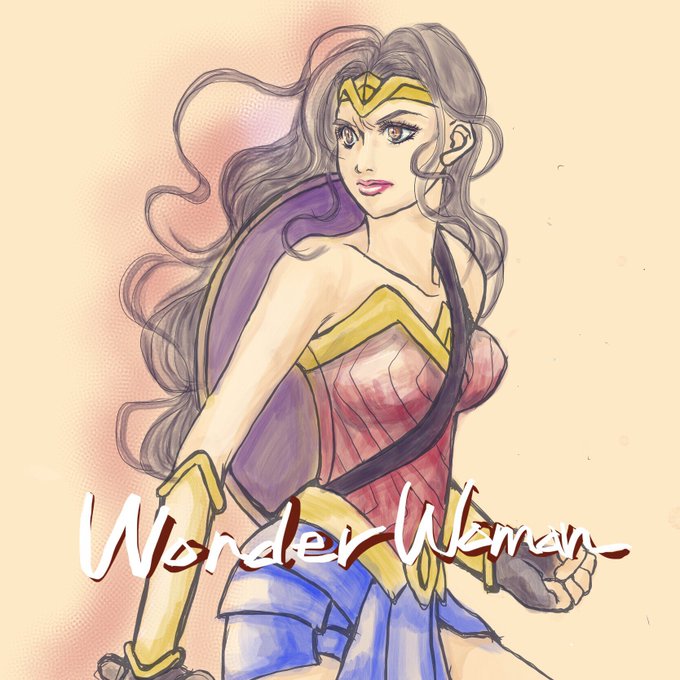 ワンダーウーマン描いてみたのtwitterイラスト検索結果