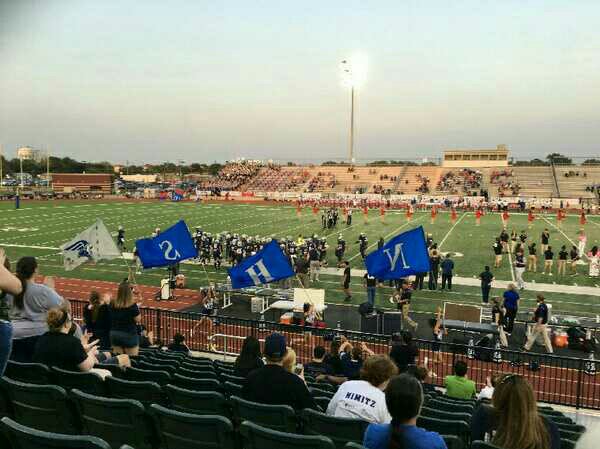 Flags Flying High. We Love Our Vikes! <a href="/NimitzHigh/">Nimitz High School</a>