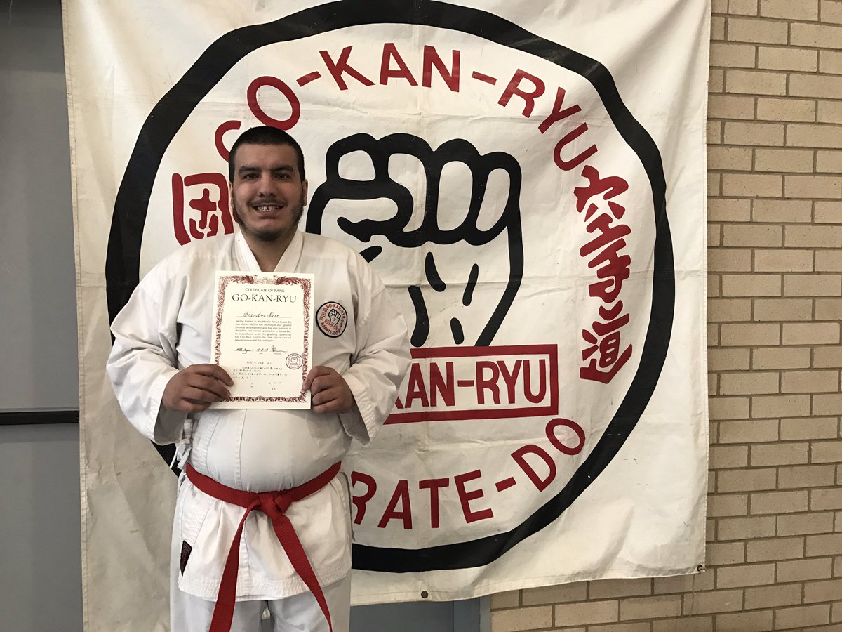 DillonBrandon's tweet image. I graded to red belt today at karate 🥋