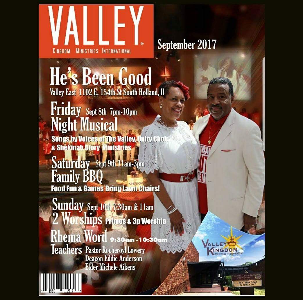 #HesBeenGood
Don't Forget 2 Worships today at Valley Kingdom East Location Primos 7:30am and 3P 11:00am
Sunday School at 9:30am.