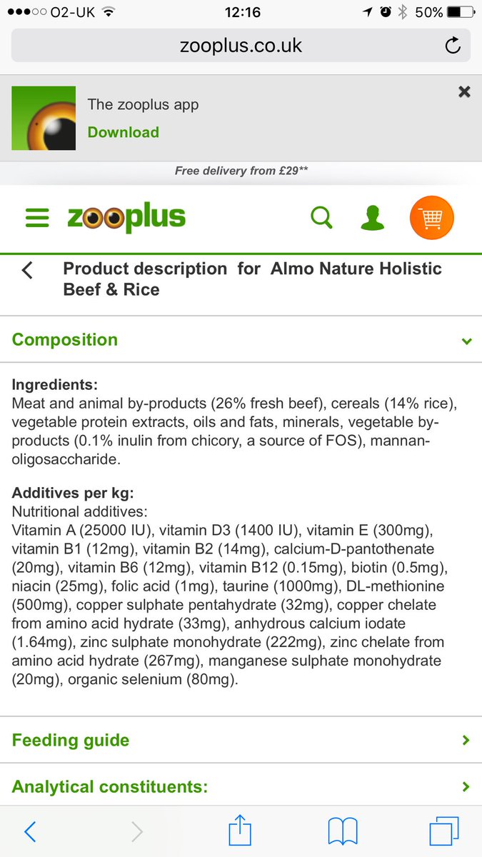 PureLDN's tweet image. @AlmoNatureUK I emailed you about your EXACT ingredients in your Holistic dry cat food. NO RESPONSE! Please tell me-Which Meat/veg/oil etc?