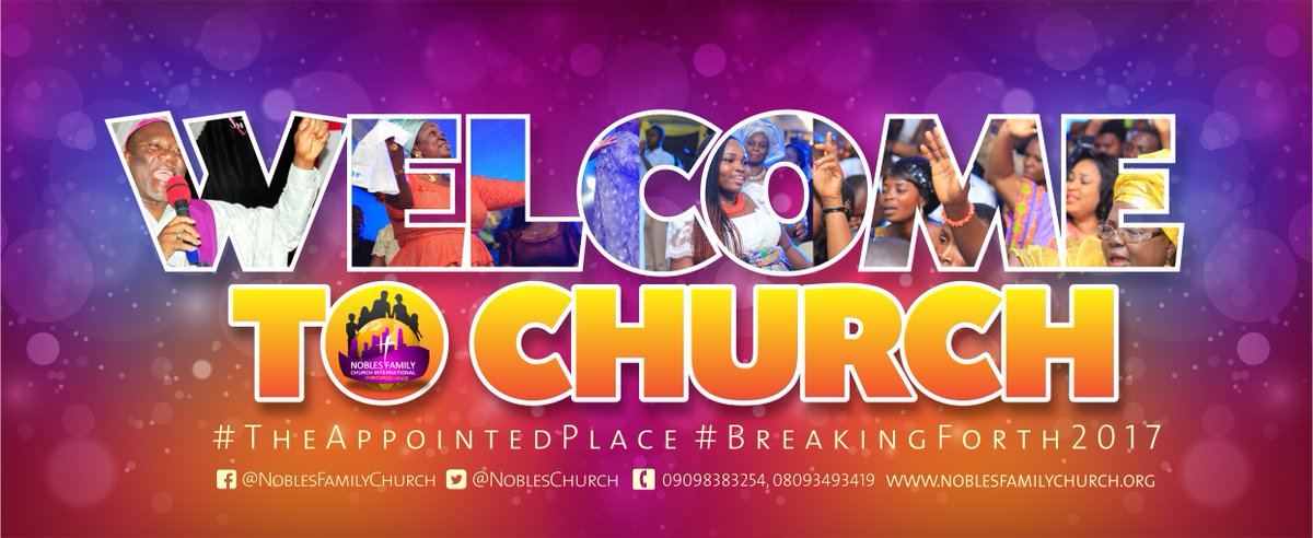 Nobleschurch's tweet photo. On behalf of the Senior Pastor of Nobles Family Church Int'l @Nobleschurch Welcome to #Tweetservice #BreakingForth #SundayService https://t.co/PJxPGLR3JV