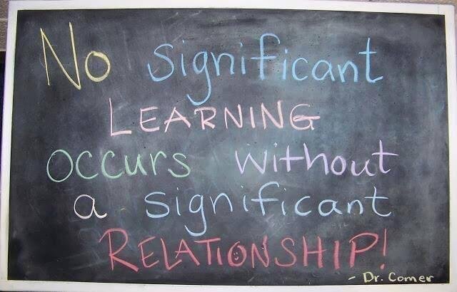 Eleni Kyritsis on Twitter: &quot;No significant learning occurs without a significant  relationship - Dr James Comer #TTPlay #acuedu_p https://t.co/UdUSlIHCOn&quot; /  Twitter