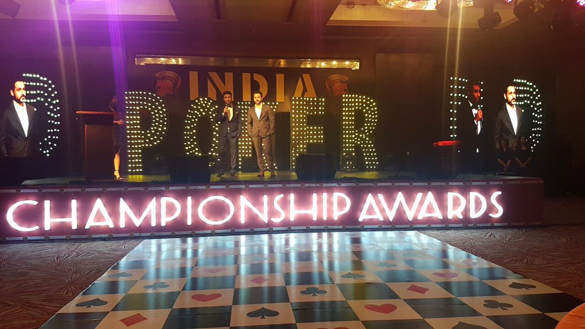 weareexceed's tweet photo. Emraan Hashmi at the Spartan Poker Championship Awards in Bangalore @emraanhashmi @TheSpartanPoker #IPCAwards https://t.co/etGnzGBSoy