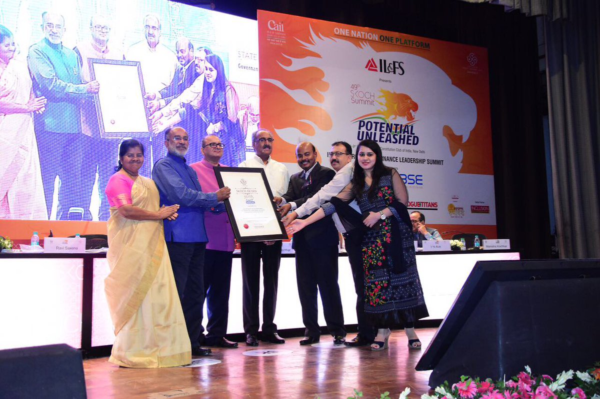 rsldc_official's tweet photo. Rajasthan does it again! Conferred upon with the Skoch Award for Skilling and Smart Governance!! @VasundharaBJP https://t.co/PfEexGrQyl