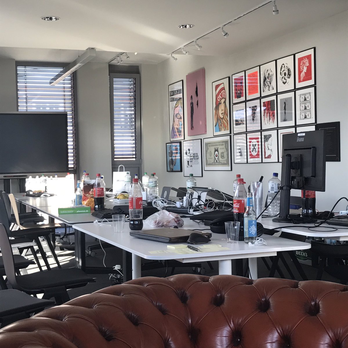 shinaio's tweet photo. the calm before the storm 🙂 last day of #T3Sprint at @sitegeist_de in Hamburg is dawning https://t.co/Pe4l8Iwl1D