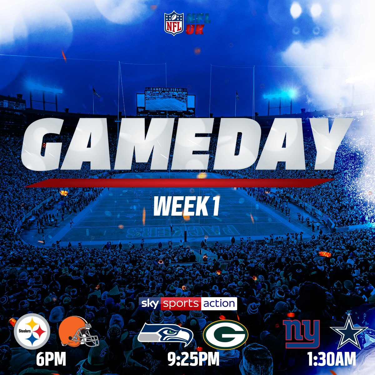 NFLUKIRE's tweet photo. Oh, it's so good to have π Sundays back!
Who's doing three games back-to-back with @SkySportsNFL? https://t.co/4fbByaNCgt