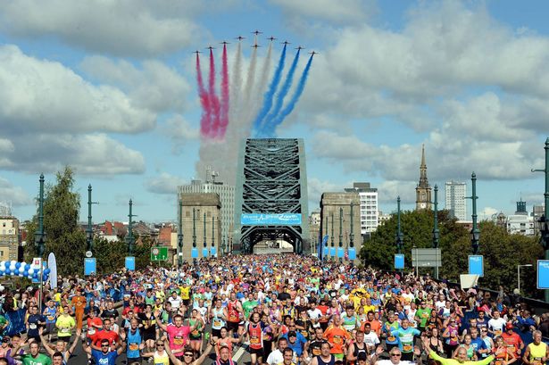 Good Luck to all the lads &amp; lasses who are running the Great North Run today!