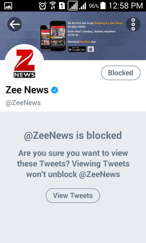 I've blocked the bloody Hindu terrorist channel <a href="/ZeeNews/">Zee News</a> did u?
