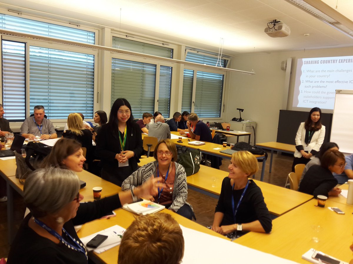 asefedu's tweet photo. The Capacity Training "Development of #ICT #skills, e-learning and #LLL" is engaging #teachers in #practices exchange! #ASEFClassNet13 https://t.co/6ybx2Cslmu