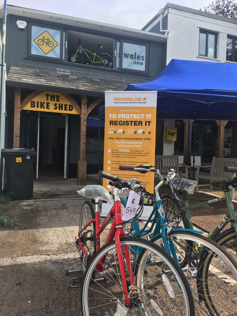 BikeShedTon's tweet photo. Come in today and have your bike registered with @swpolice on the FREE national property register! https://t.co/WQbQBpktDF