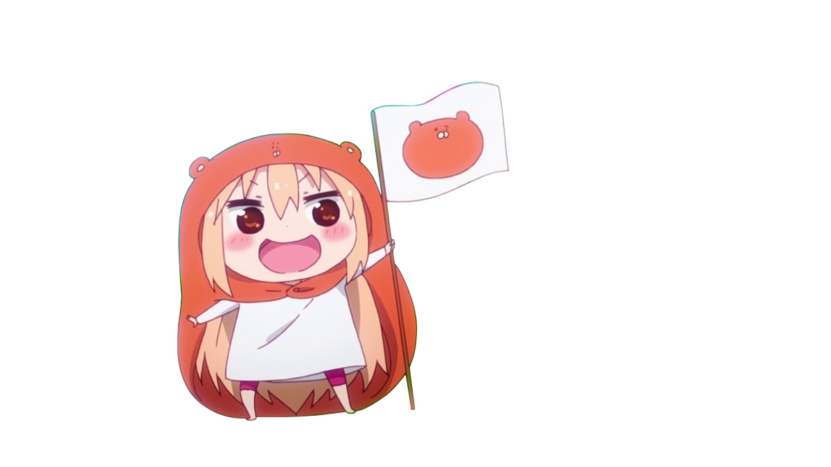 アニメ素材bot Twitterren 干物妹 うまるちゃん 6話 旗を立てるうまる 素材