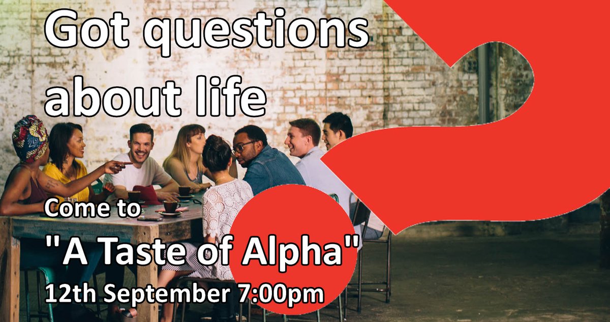 BCManchester's tweet photo. We will soon be running an Alpha course. Join us for 'A Taste of Alpha' this Tuesday to find out what it's all about https://t.co/1pejW0v1l7 https://t.co/EJ7qHHZ4I4