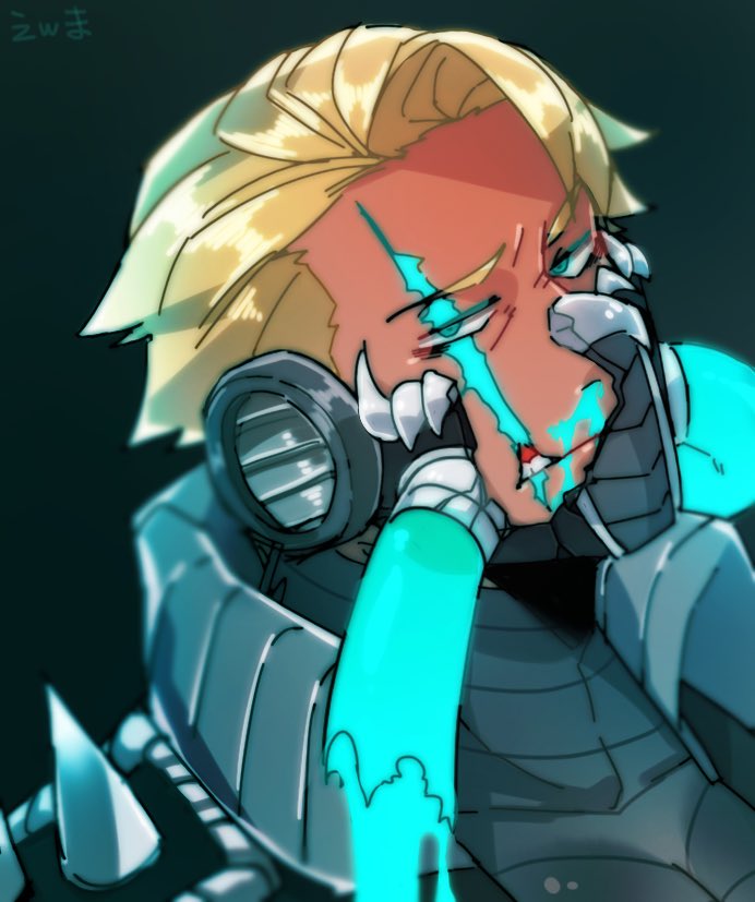 Vol_Enm's tweet photo. バリ2タフちゃんの蛍光ブルー鼻血 https://t.co/J5N4hTHdZZ