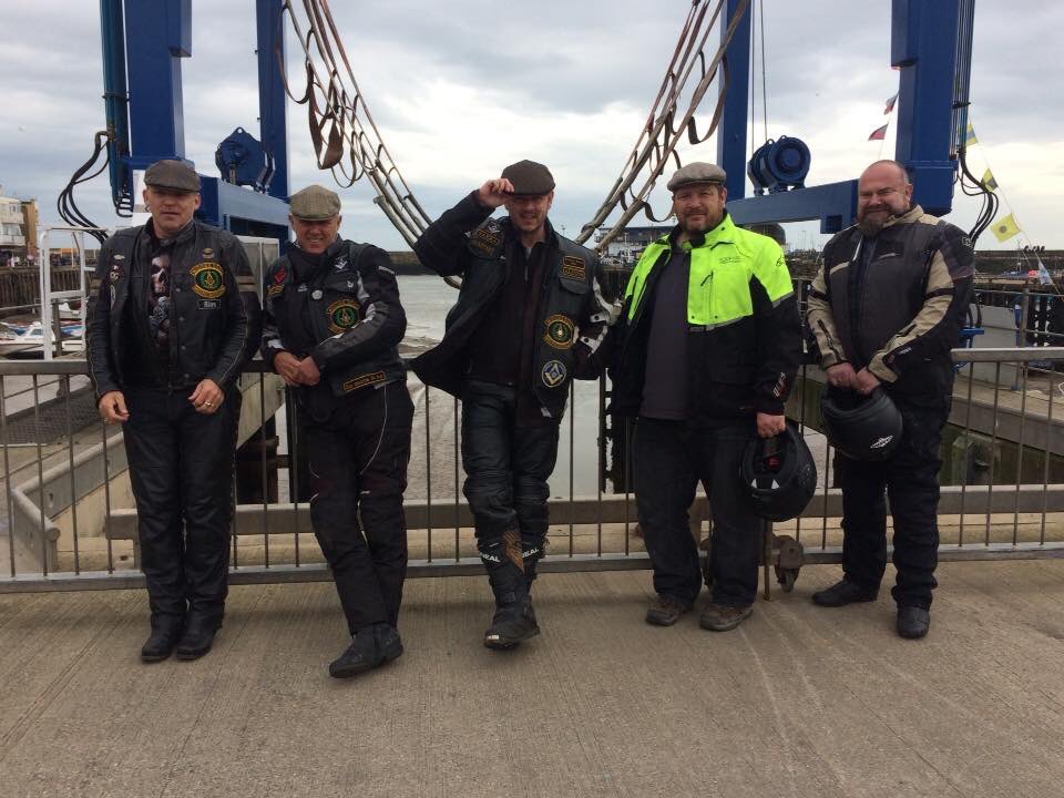 Brothers Bull &amp; Heseltine join the Widows Sons Yorkshire Chapter on a ride out to Bridlington