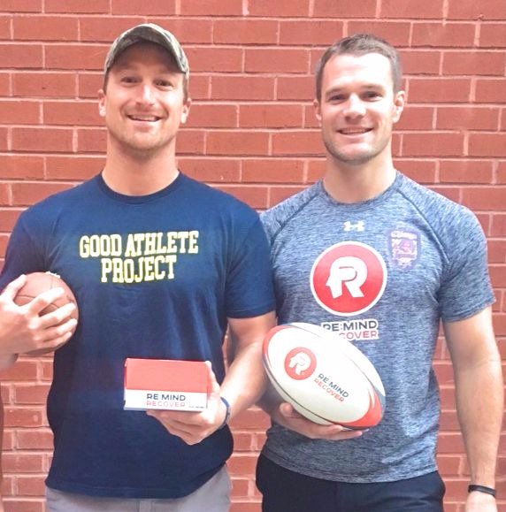 ReMindRecover's tweet photo. Great to spend time w/ @coach4kindness Jim Davis!We both believe in the positive impact that sports can have #remindrecover #refuelyourbrain https://t.co/TfSRytKapD