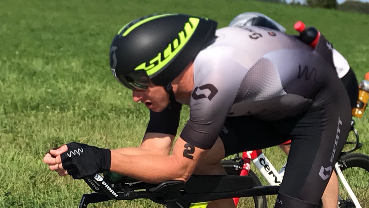 TriSportWorld's tweet photo. IRONMANLive: #IMWisconsin  Nearing 80 miles into the bike, lukemckenzie has solid hold of second place. https://t.co/rZjlWUyHMC