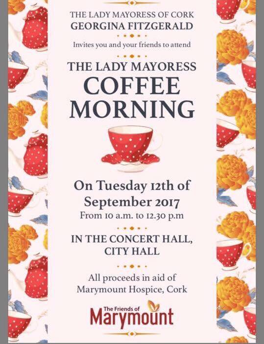 Please R/t and more important support this event by the Lady Mayoress for <a href="/marymountcork/">Marymount Hospice</a> #Cork #LoveCork