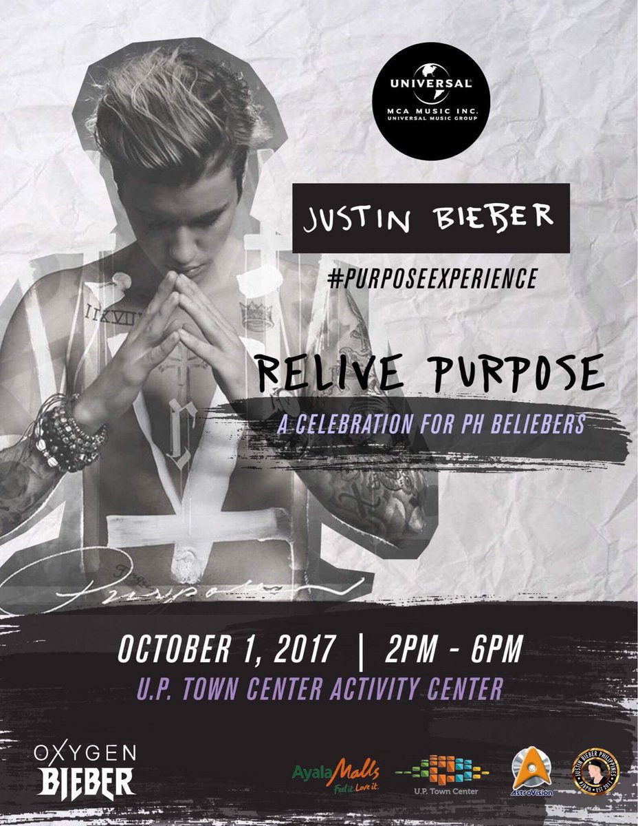 UMG_PH's tweet photo. Filipino Beliebers! 🇵🇭 Join us as we celebrate Purpose! See you at #PurposeExperience. RSVP here: https://t.co/eumn2SjwHe 💃🕺 https://t.co/uhEe0AfDiw