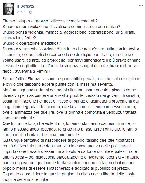 intuslegens's tweet photo. #Firenze #Carabinieri #Stupro #Rimini https://t.co/kQR3yrNR8T