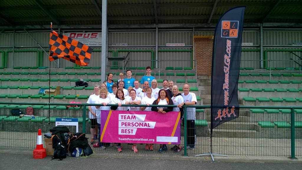 RunSELdn's tweet photo. Volunteers all ready for the SLGR Para Athletics day at Erith Track https://t.co/SvByk5ZmnN