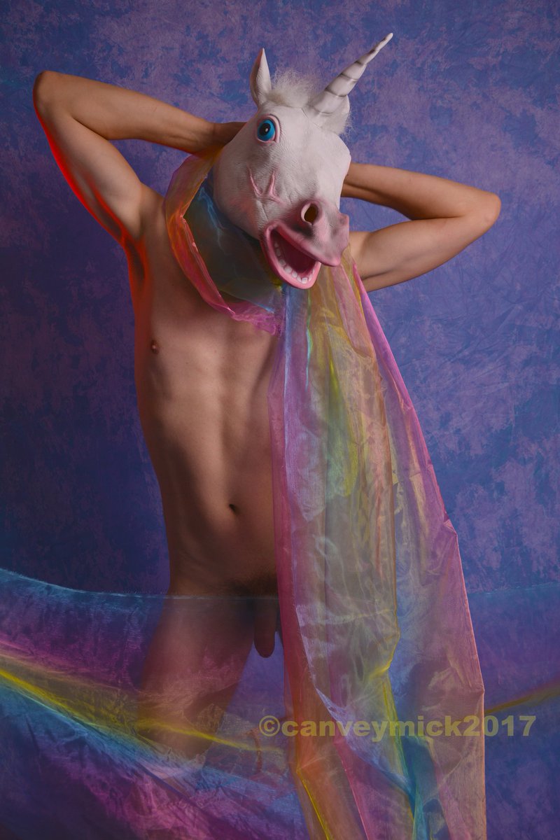 canveymick's tweet photo. Unicorn #maskednudes https://t.co/xaSCXaxxA2