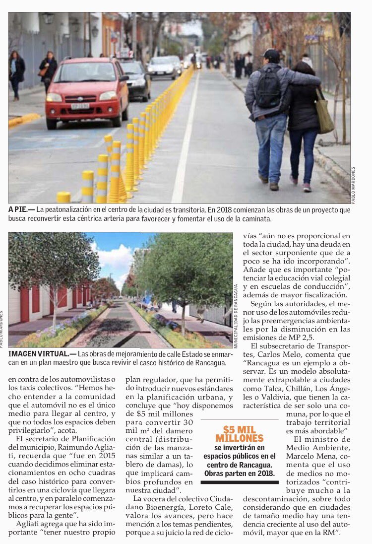 ragliatim's tweet photo. Con 54km, #Rancagua es la ciudad con la mayor red interconectada de ciclovías en todo el país. Parte de nuestro Plan d Movilidad Sustentable https://t.co/4g5628uT6F