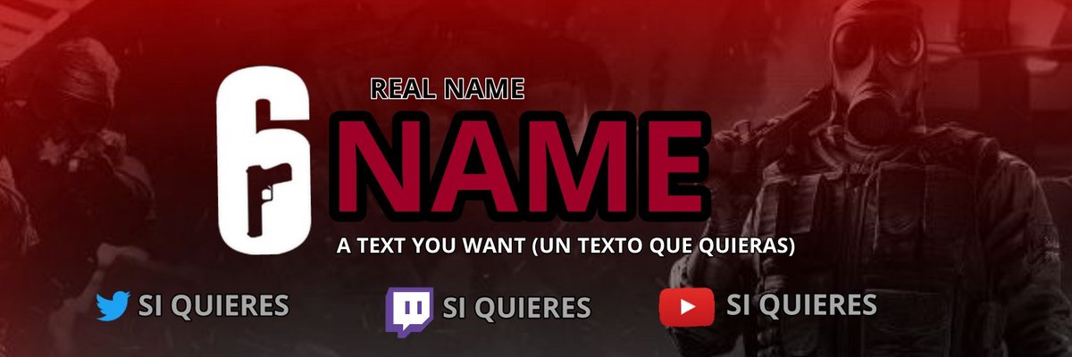 EscuadronBomba's tweet photo. Tú #BannerPersonal quedaría tal que así:👇😍 Esperamos que os guste y ya Sabeis; RT🔁MG💚 Seguir a @ReversityR6S y @nimble_bread (anterior tuit) https://t.co/26V3YylTNP