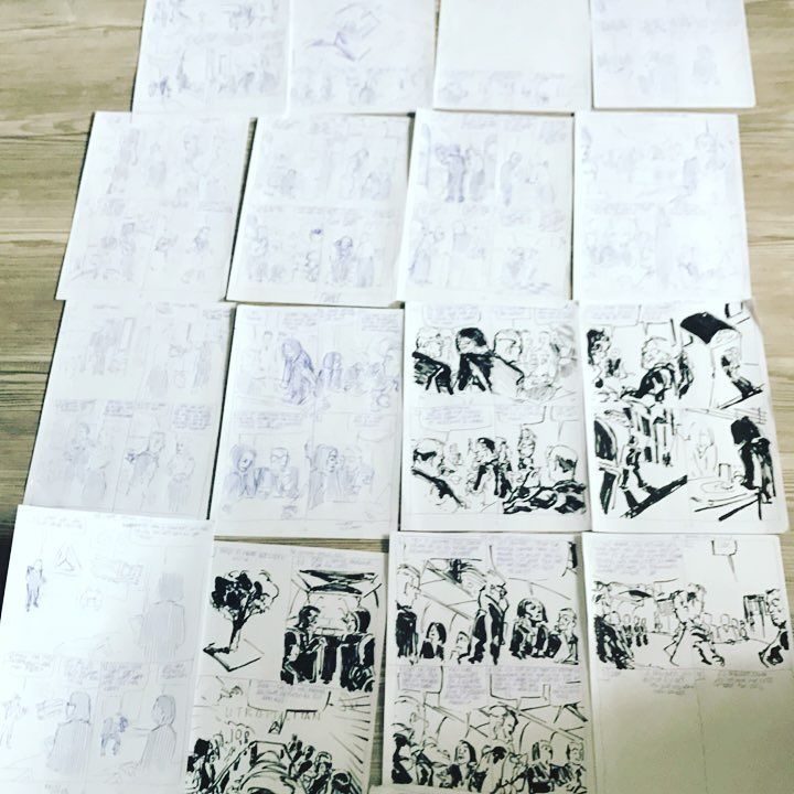 Karsteinvolle's tweet photo. Endless preparations. #process #comics #muffens #scriptwriting https://t.co/sto8wqXMLD https://t.co/GeaUl9tL4K