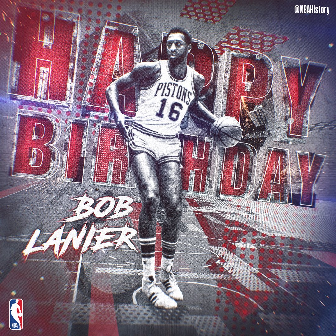 Happy 69th Birthday to 8x All-Star and Hall of Famer, Bob Lanier! 