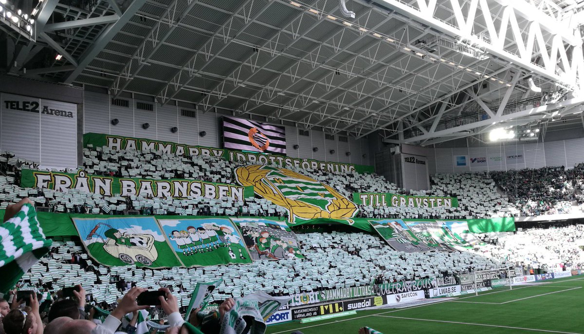 Det här är nog det snyggaste tifo jag sett inom stockholmsfotbollen.