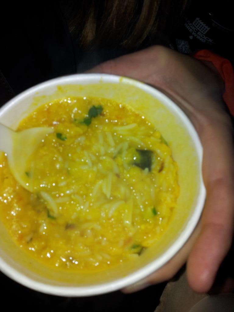 Prof_Yaffle's tweet image. @Bundobust rice and curry sauce - where's the otter? #TarkaDal