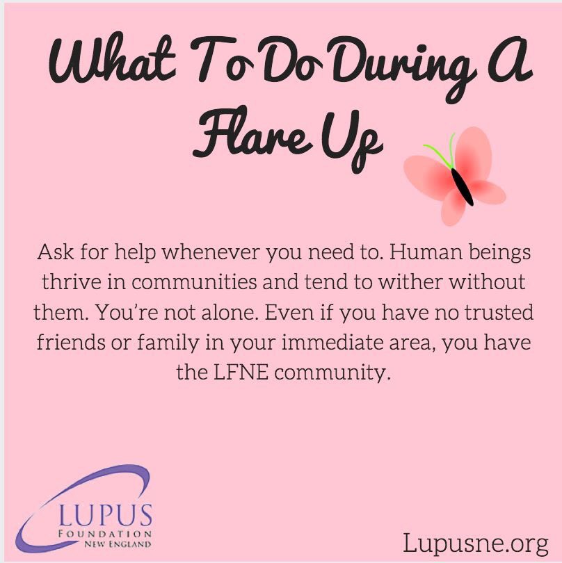 تويتر Lupus Foundation Ne على تويتر What Do You Do During A Flare Up Let Lupusne Know Your Thoughts While You Are Having A Lupus Flare Up Https T Co L4wgeezesg