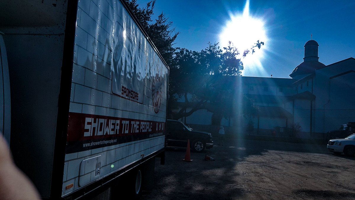 STTPOfficial's tweet photo. #houston if you're near Richmond &amp; Rosenburg and need a hot shower come by Our Lady of Guadalupe Parish by 1pm! We also have hygiene items. https://t.co/VMY7whDm4c