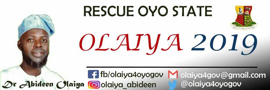 ProfOlaiyaA's tweet photo. #OLAIYA4OYOGOV 2019 https://t.co/1evJ6dT2fC