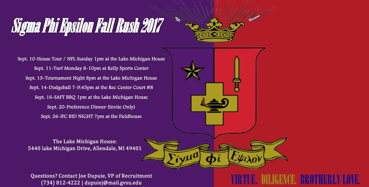 Our first recruitment event is today, come check out the house and meet some of our brothers
