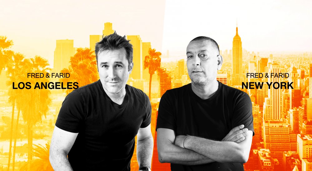 Pour ses 10 ans, <a href="/FredFaridGroup/">Inactive Account</a> lance FRED &amp; FARID Los Angeles.

Fred gère le Pacifique (LA + Shanghaï), Farid l’Atlantique (NY + Paris).