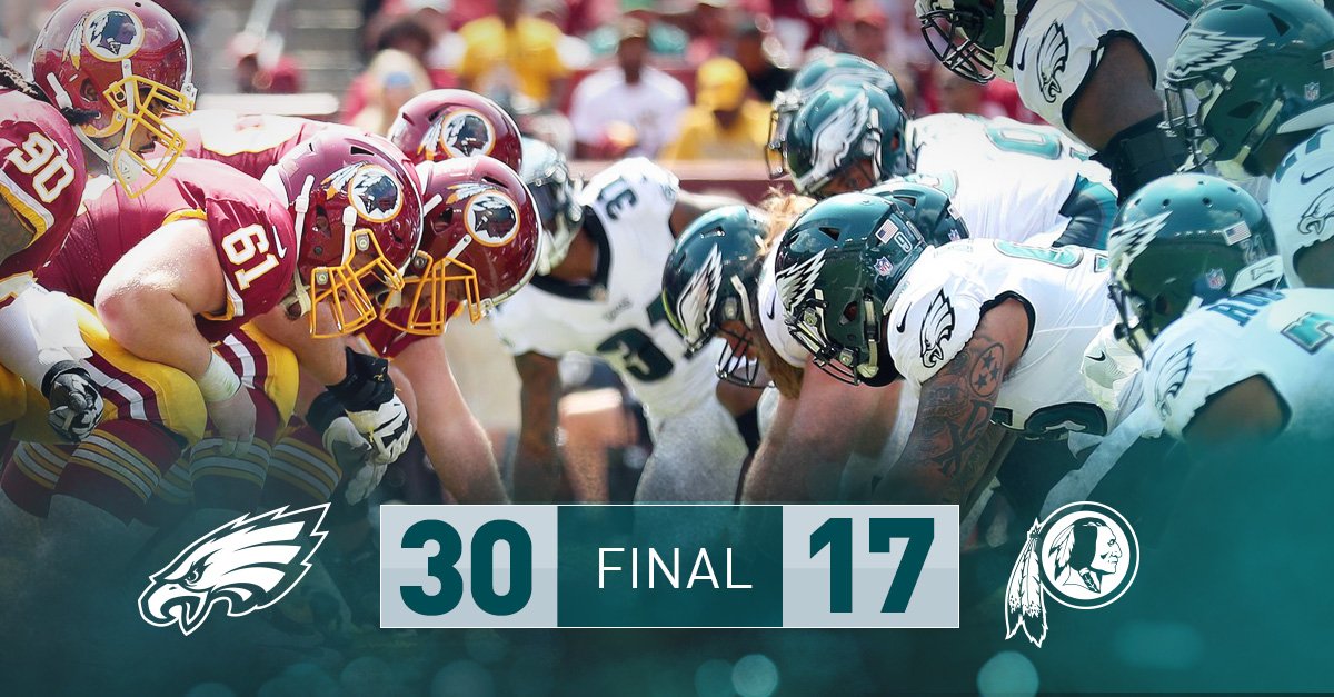 Eagles's tweet photo. Win on the road in Washington? Thumbtack. 📌

#FlyEaglesFly https://t.co/HhleZqVkth