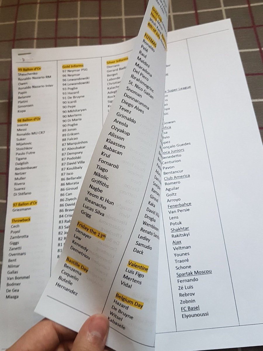 SamFD3S's tweet photo. When you play #futwatch and you like doing lists @FutWatch https://t.co/4p8I03UkEQ