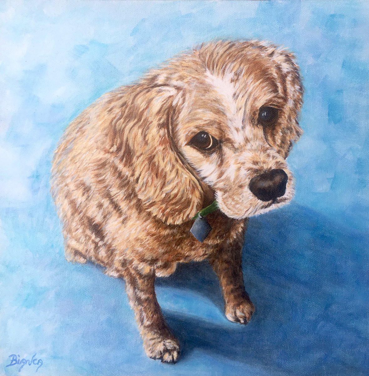 Finally finished the painting of Rusty! I have to admit though it was a challenge for me.
#petportraits #BCartists
#okanaganartist #osoyoos