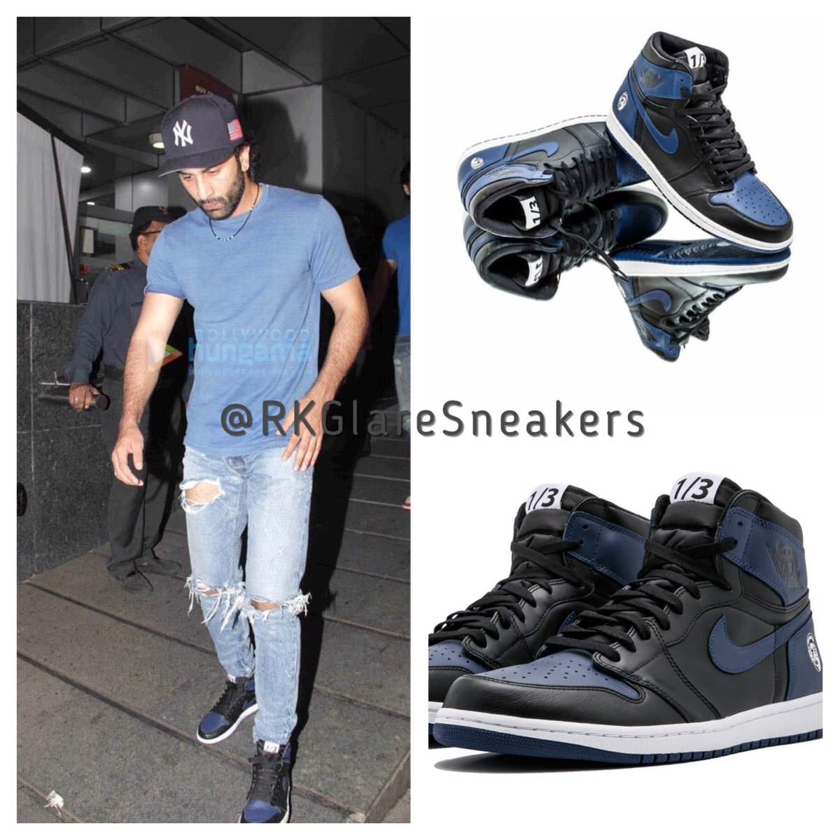 🔥 Ranbir's Awesomeness 🔥 on X: Ranbir Kapoor was spotted with his  friends post his dinner at Hakkasan rocking @SpikeLee x Air Jordan 1 ,  paired with YSL jeans  / X