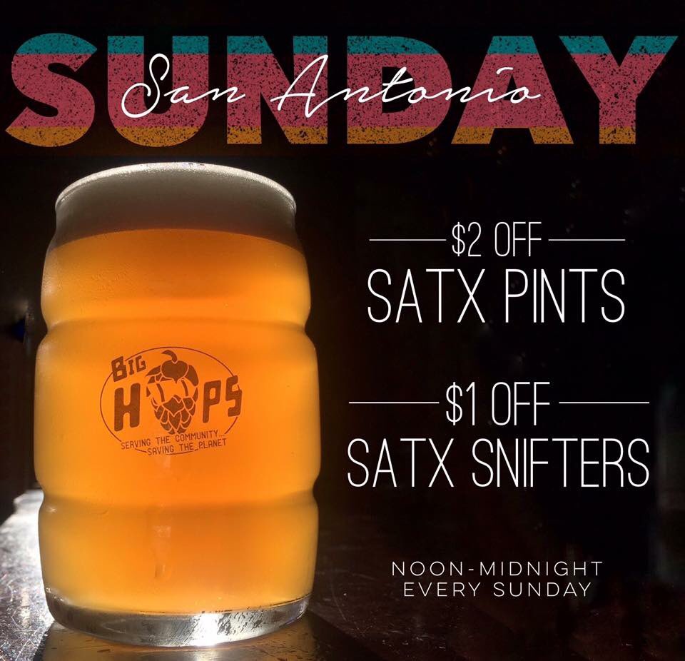 Keep it local - All San Antonio Beers are on special all day! @BranchlineBrew <a href="/rangercreek/">Ranger Creek</a> <a href="/freetailbrewing/">Freetail Brewing Co.</a> <a href="/AlamoBeerCo/">Alamo Beer Co.</a> <a href="/SoutherleighSA/">Southerleigh Fine Food and Brewery</a>
