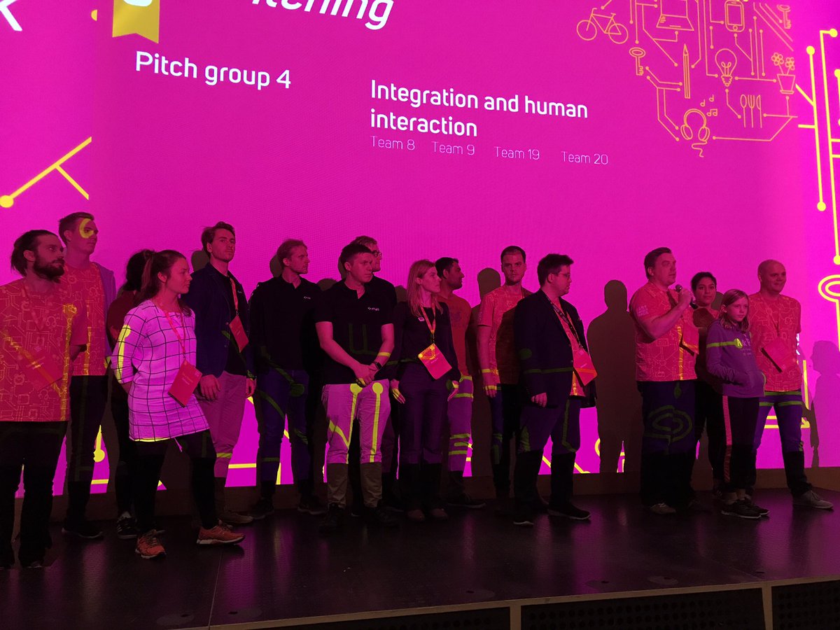 The teams hacking new solutions for #integration &amp; #socialinteraction #ESH17